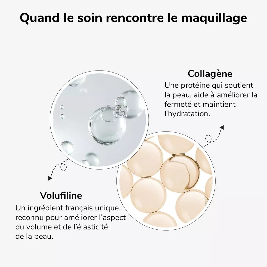 Fond de teint adaptatif avec pinceau intégré